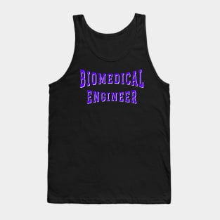 Biomedical Engineer in Purple Color Text Tank Top